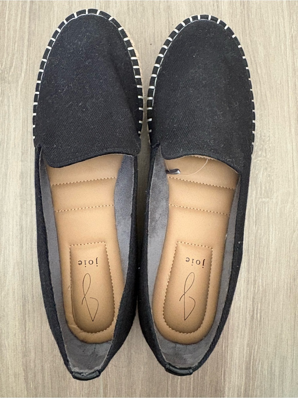 Black Joie Cara Espadrille Flats size 10
